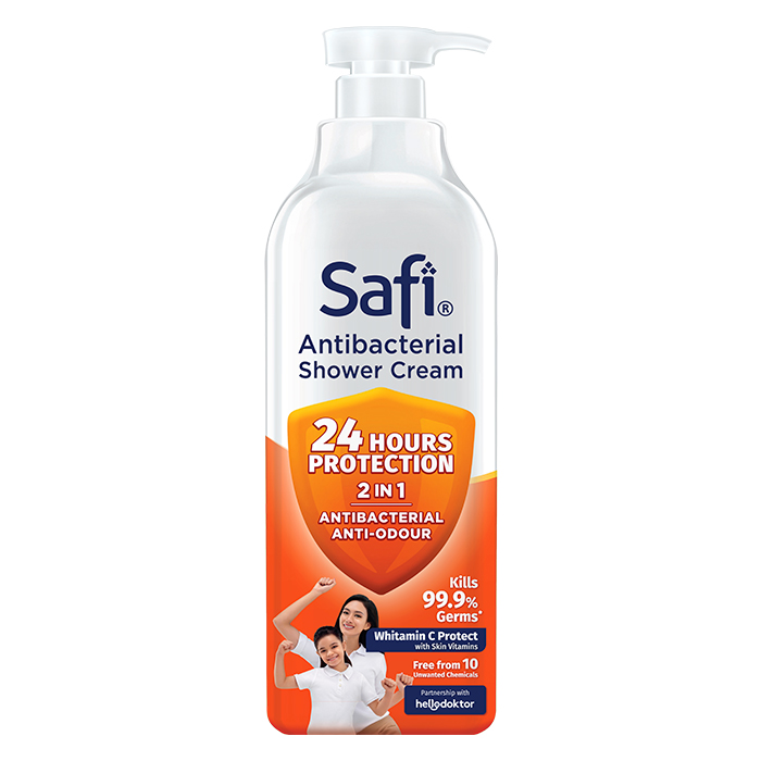 SAFI Anti-bacterial Shower - Gentle Protect / Bottle (950g)